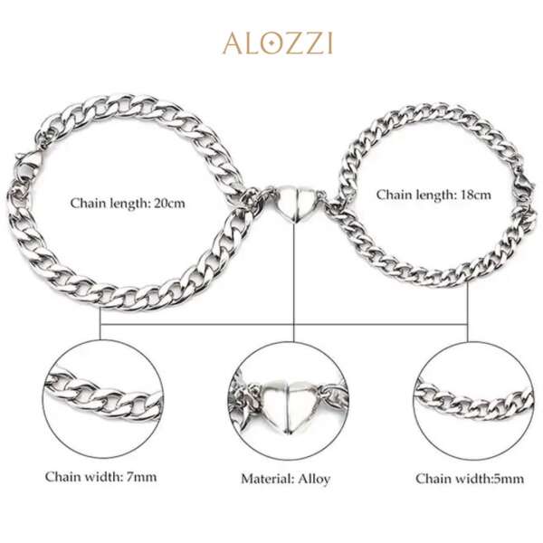 product image: Set di 2 braccialetti per coppie